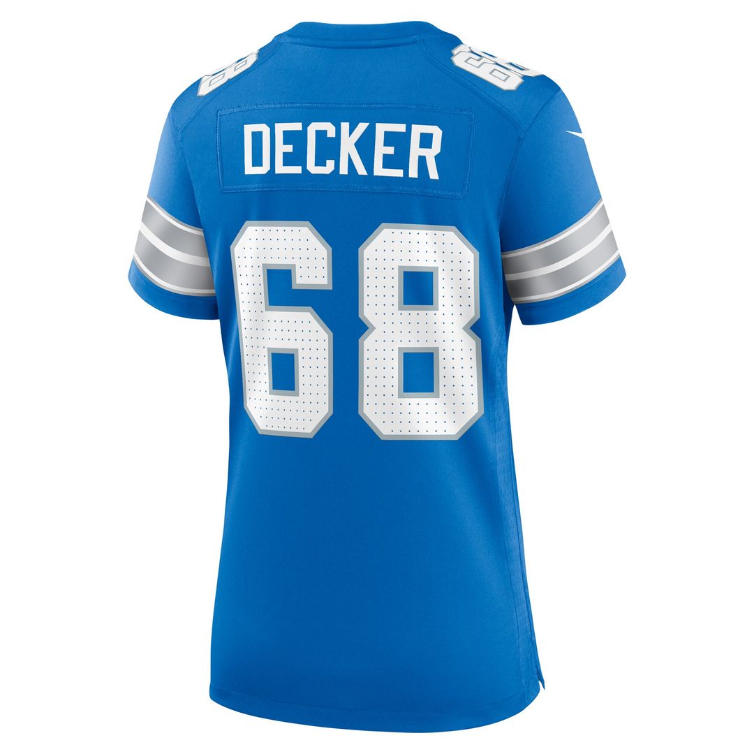 Taylor Decker Detroit Lions Nike Women's Team Game Jersey - Blue