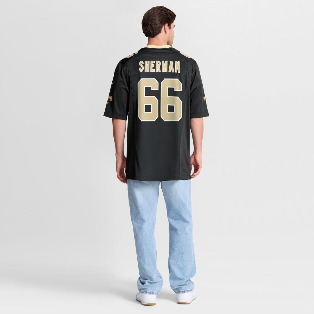William Sherman New Orleans Saints Nike Team Game Jersey - Black