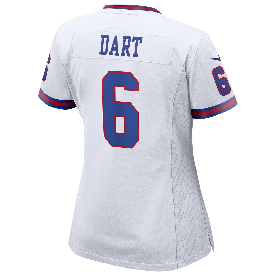 Jaxson Dart New York Giants Nike Women's Alternate Vintage White Game Jersey - White