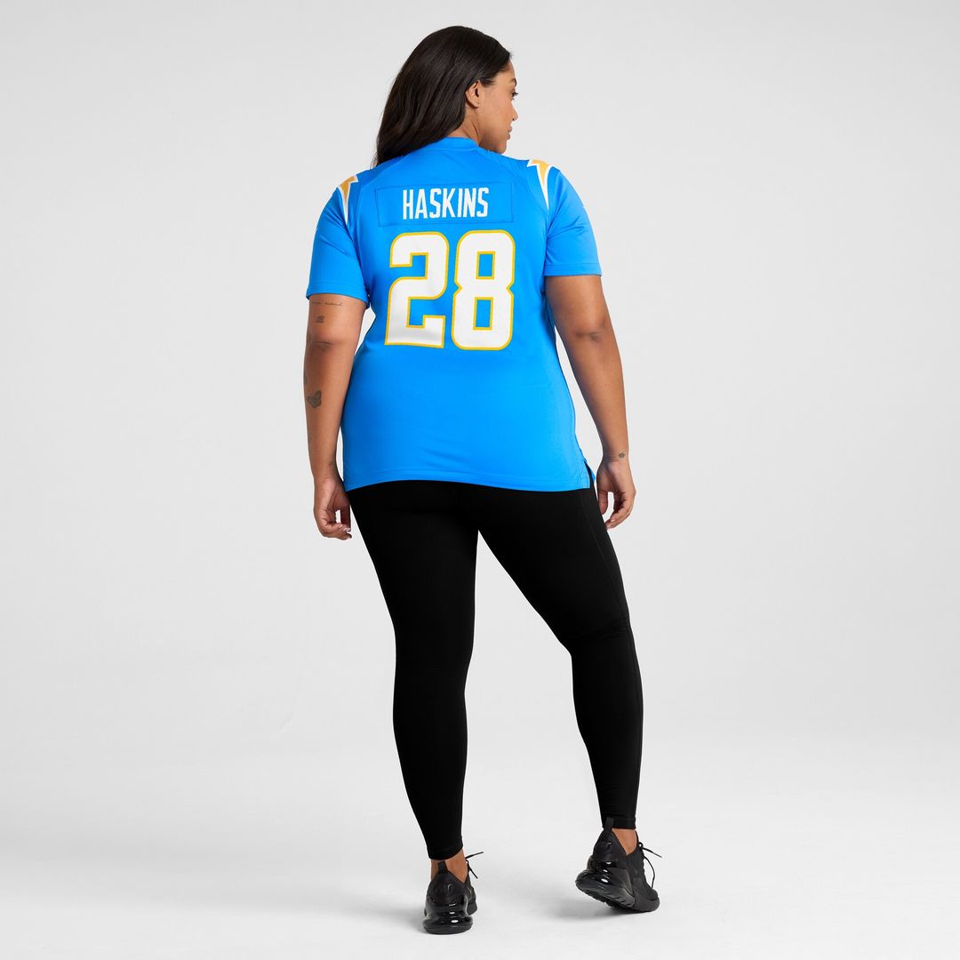 Hassan Haskins Los Angeles Chargers Nike Women's Game Jersey - Powder Blue