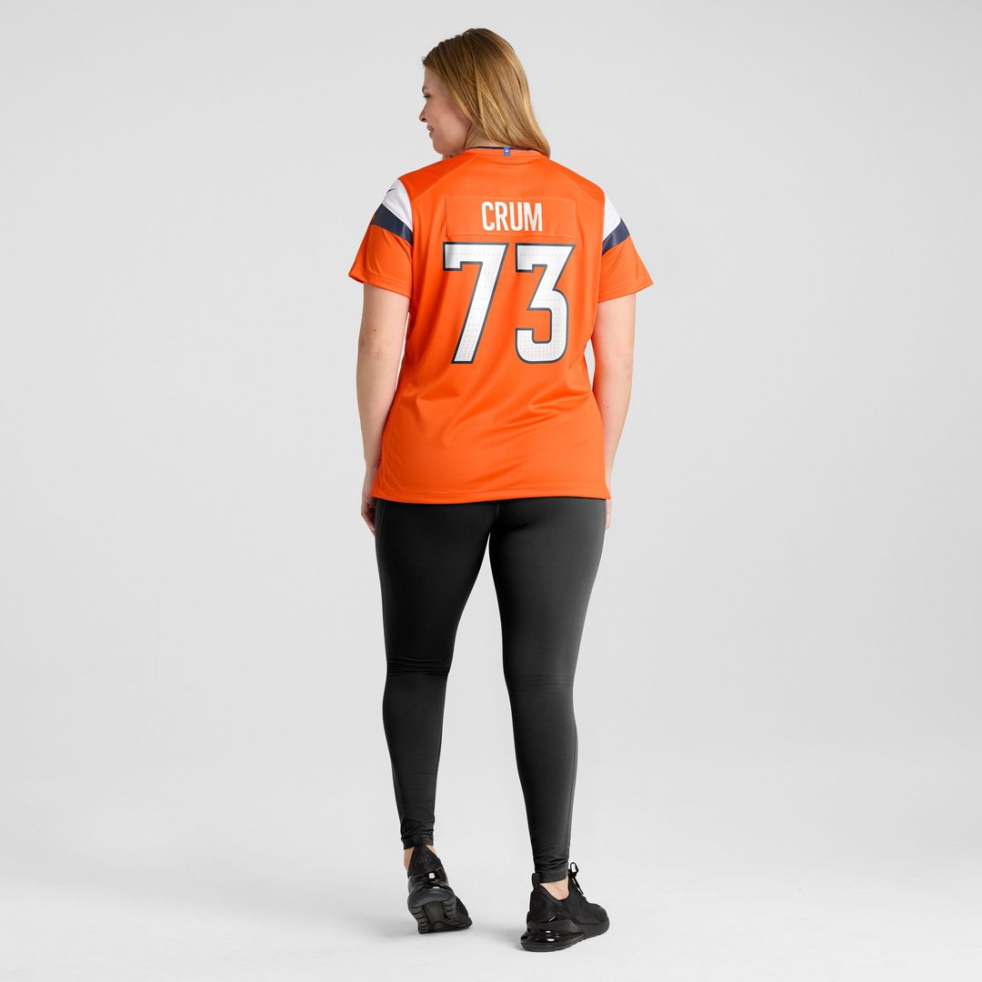 Frank Crum Denver Broncos Nike Women's Team Game Jersey - Orange