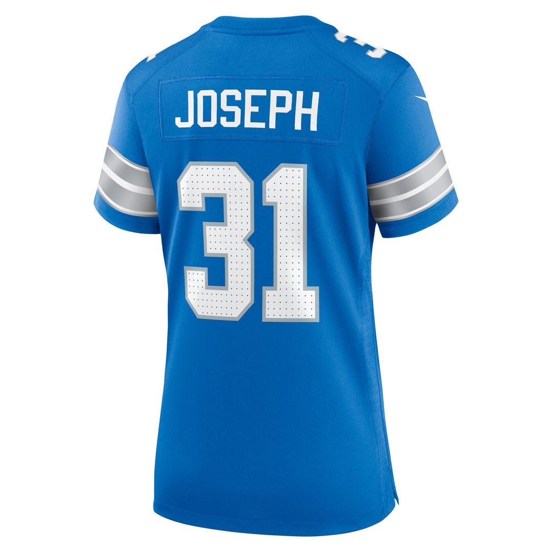 Kerby Joseph Detroit Lions Nike Women's Team Game Jersey - Blue