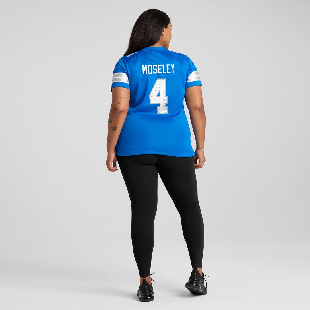 Emmanuel Moseley Detroit Lions Nike Women's Team Game Jersey - Blue