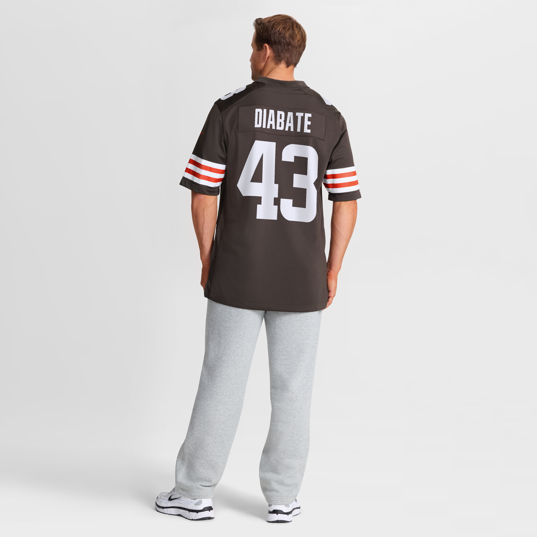 Mohamoud Diabate Cleveland Browns Nike Team Game Jersey - Brown
