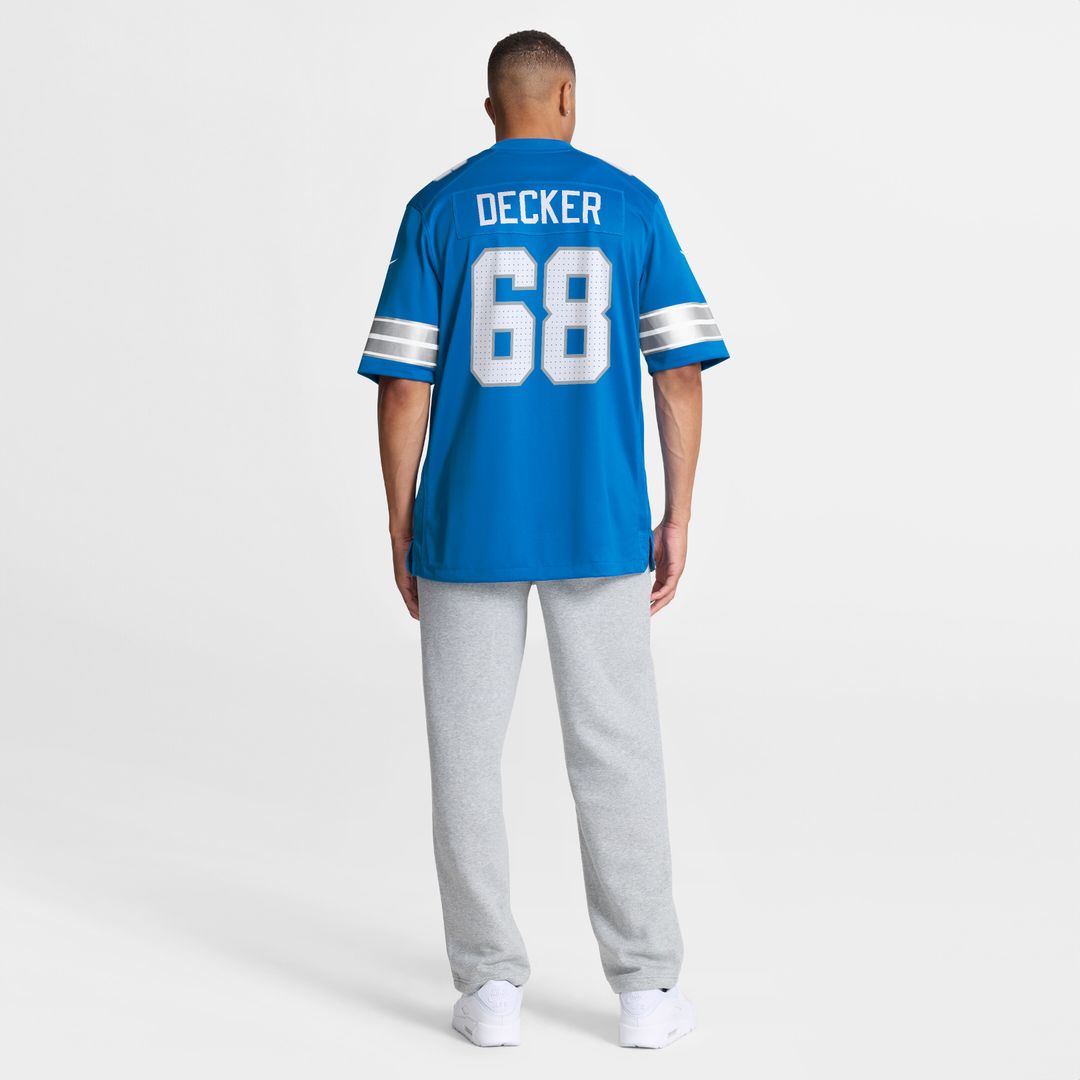 Taylor Decker Detroit Lions Nike Team Game Jersey - Blue