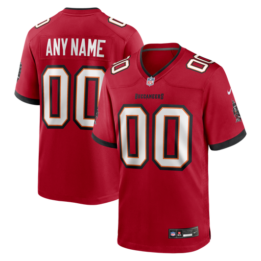 Men's Nike Red Tampa Bay Buccaneers  Team Custom Game Jersey