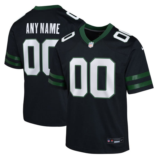 New York Jets Nike Youth Alternate Custom Game Jersey - Black