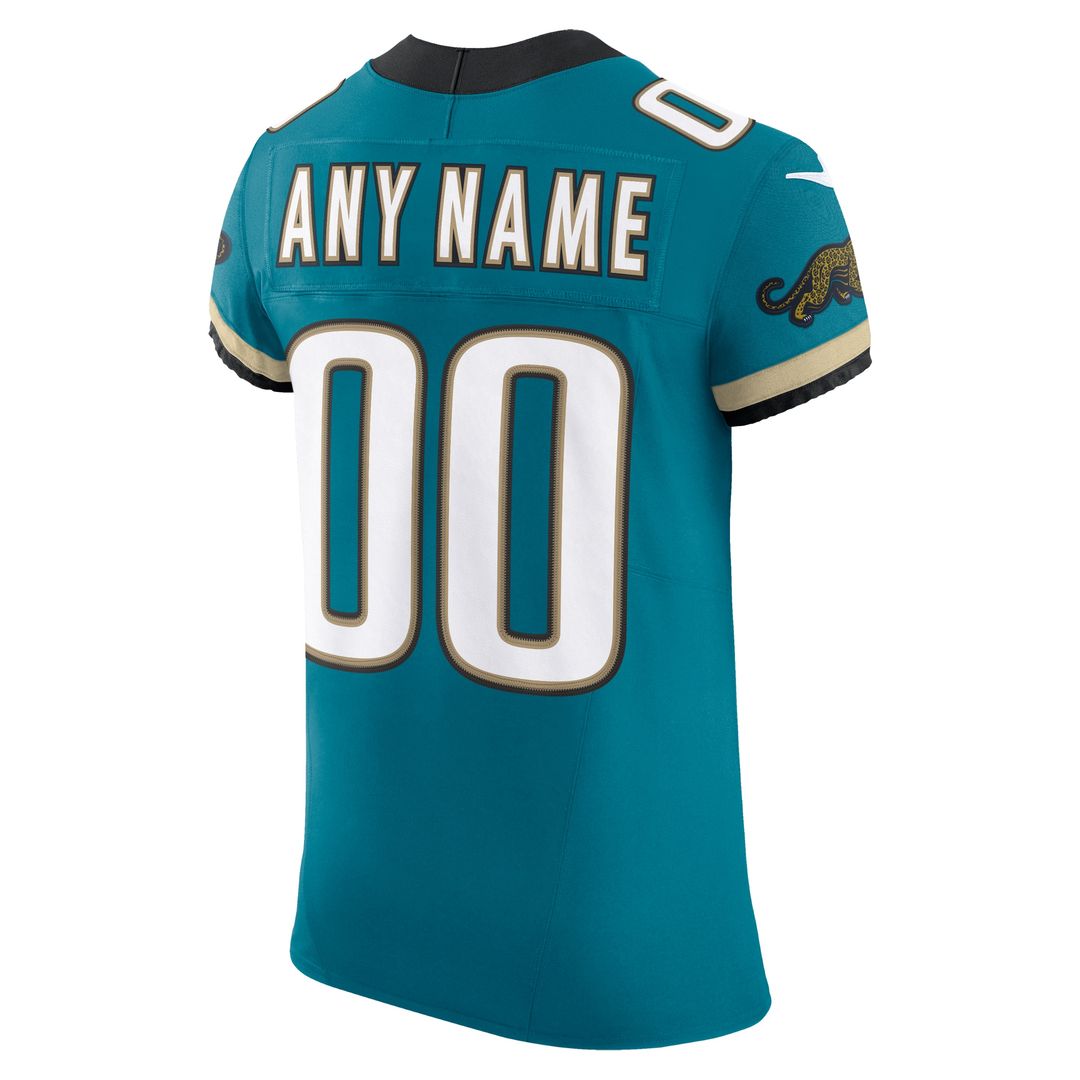 Jacksonville Jaguars Nike Alternate Vapor F.U.S.E. Elite Custom Jersey -  Teal