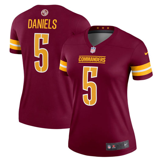 Jayden Daniels Washington Commanders Nike Women's Legend Player Performance Top -  Burgundy