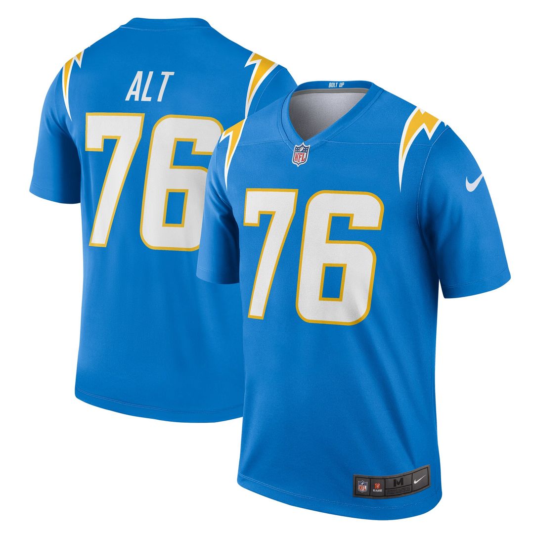 Joe Alt Los Angeles Chargers Nike Legend Player Performance Top - Powder Blue