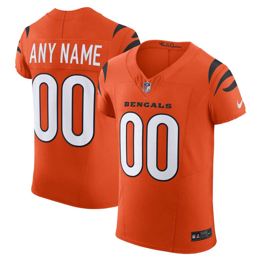 Cincinnati Bengals Nike Alternate Vapor F.U.S.E. Elite Custom Jersey - Men's Orange