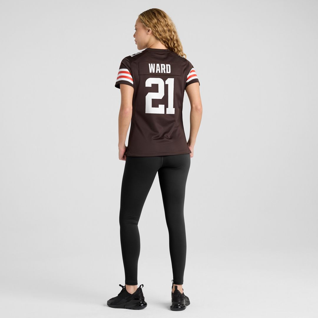Denzel Ward Cleveland Browns Nike Women's Player Game Jersey - Brown