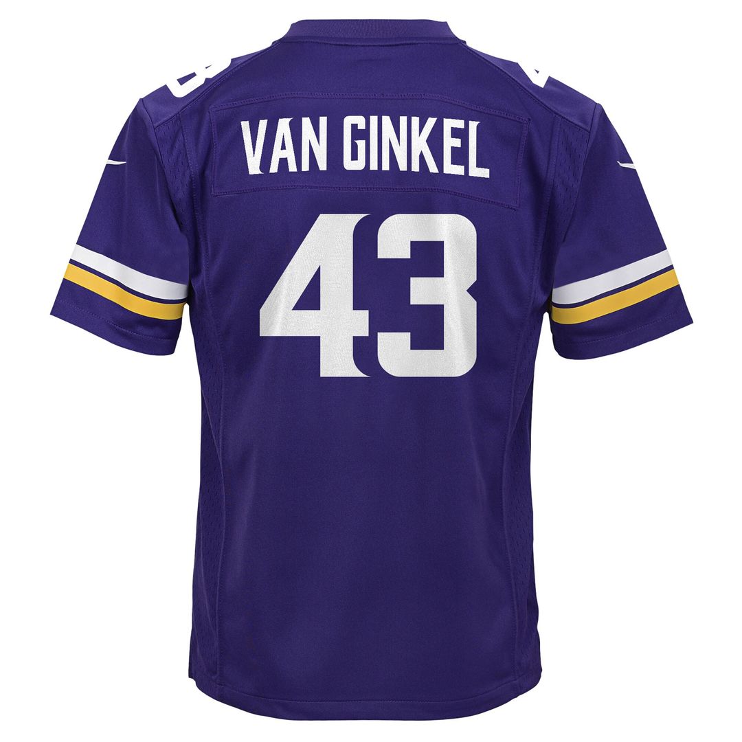 Andrew Van Ginkel Minnesota Vikings Nike Youth Youth - Purple