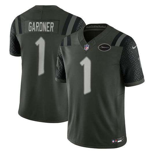 Ahmad Sauce Gardner New York Jets Nike 2025 Rivalries Collection Stitched Limited Jersey - Gotham Green