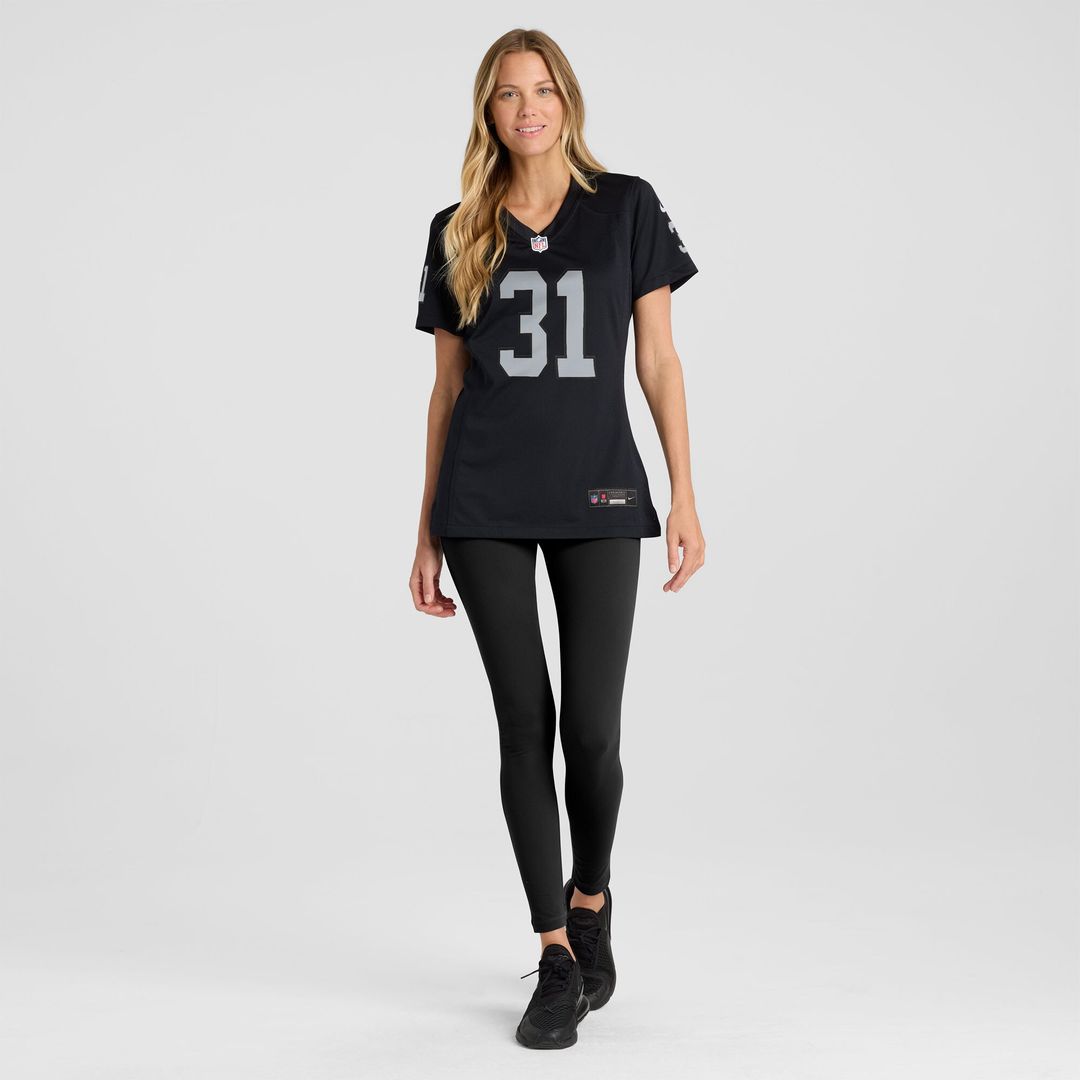 Raheem Mostert Las Vegas Raiders Nike Women's Team Game Jersey -  Black
