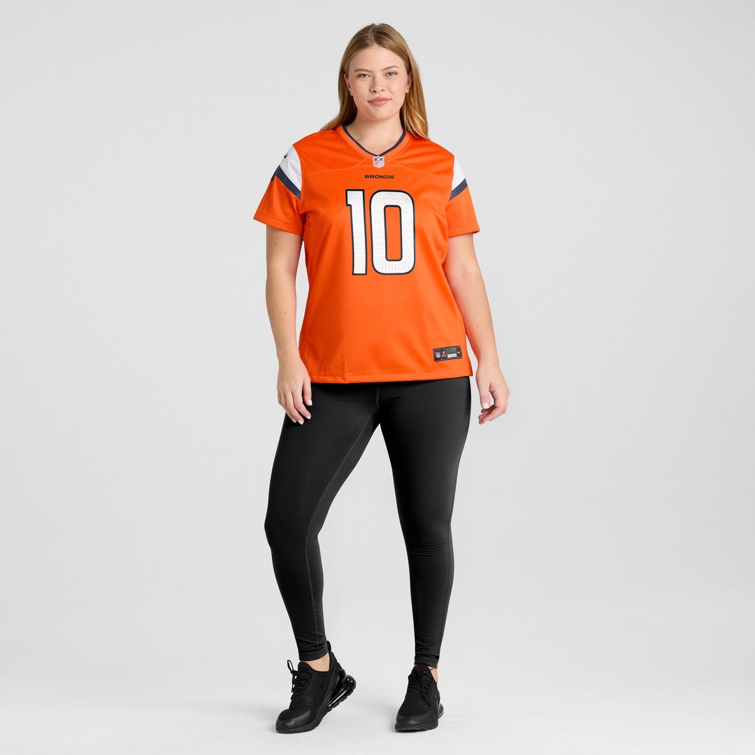 Bo Nix Denver Broncos Nike Women's Game Jersey -  Orange