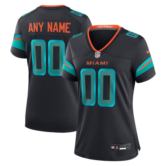 Miami Dolphins Nike Women's 2025 Rivalries Collection Custom Game Jersey - Pitch Blue