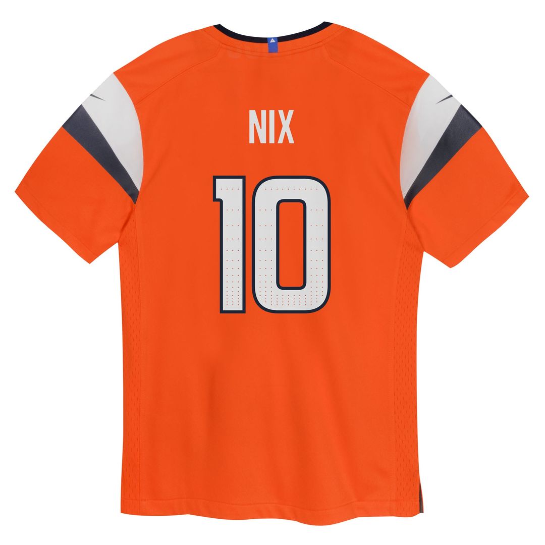 Bo Nix Denver Broncos Nike Infant Team  Player Game Jersey - Orange
